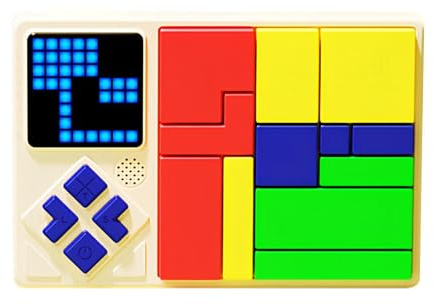 JXD Super Puzzle Elettronico Labirinto Console di Gioco a Blocchi Allenamento Pensiero Logico Interattivo Genitore-Figlio Giocattolo Educativo Regali per Bambini/Adolescenti/Ragazzi/Ragazze (Blu)