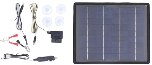 Generic Solar Bilbatteriladdare Högeffektiv Monokristallin 10W Underhållsladdare för Bilar Motorcyklar Båtar Kompakt och Bärbar