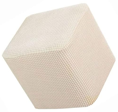 uyeoco Cuadrado Funda Otomana Elástica Funda de Puff Taburete Cubo de 40x40/45x45/50x50 Funda para Reposapiés Cubierta Otomana Taburete Sofá Protector (Color : B, Size : 45x45cm)