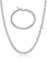 LOLIAS Panzerkette Herren Edelstahl Personalisiert 5/9MM Breite Glieder Hip-Hop Edelstahl Kette Mann Halskette und Armband Herren Silber für Männer Jungen Länge 46-55CM wählbar