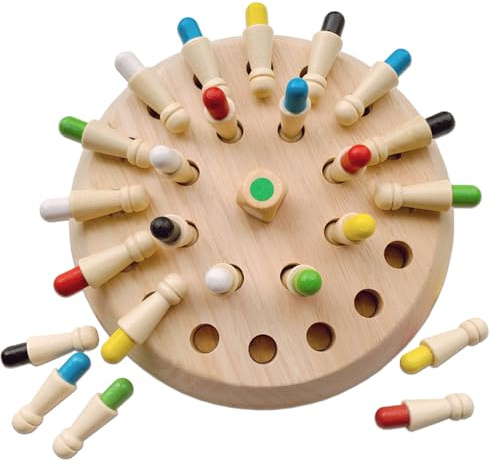Montessori Leksaker, memory schack trä, barn, memory spel från 4 år, schackspel, pedagogisk leksak, minne schack pedagogisk leksak, födelsedagspresenter för flickor och pojkar från 4 år