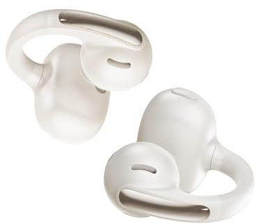 Baseus Bowie MC1 Open Ear Clip-On Earbuds, Adaptive Comfort with Anti-Drop Design, Impactful Sound with Adaptive Bass Boost, Adaptive Noise Cancelling Calls, IP57 Waterproof, 40H Playtime, Lightweight