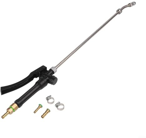 Gartensprühstab aus robustem Edelstahl, Pumpsprüher mit verstellbarer Düse, Gartenschlauch-Aufsatz, Hochdruckreiniger-Verlängerungsstange, 73,7 cm (1 Set)