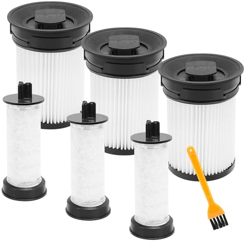 KEEPOW 3 st. dammsugarfilter för Miele Triflex HX1 reservdelar | Triflex HX1 FSF-filter, återanvändbart fint dammfilter, dammsugarfilter, tillbehör för Miele batteridammsugare