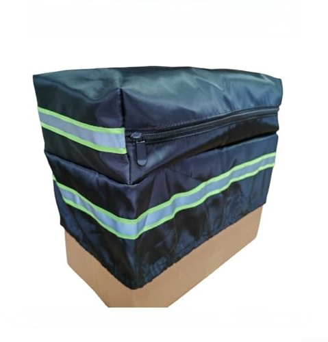 Borsa posteriore impermeabile per mountain bike con copertura antipioggia, doppi scomparti per riporre attrezzi e oggetti vari, materiale in nylon, dimensioni 40X17X20cm