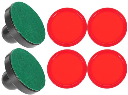 HOMOCONO Juego de Reemplazo para Hockey de Aire Disco y Empujador de Abs y Esponja, Accesorios para Mesa de Hockey Adecuado para Noches de Juego Amigos
