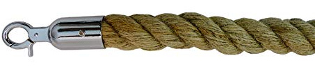 Decorative Rope Safety Queue Stanchion Barrier Rope (72 Braided Hemp Mirror)