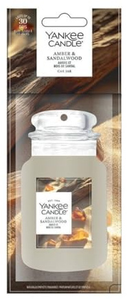 Yankee Candle Amber & Sandalwood Car Jar Air Freshener
