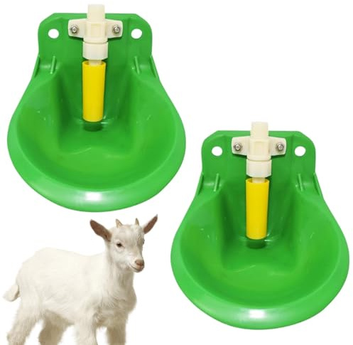 Bol À Eau pour Moutons,2X Abreuvoir pour Moutons,Fountaine d'eau De Buveur De Chèvre,Grande Capacité Abreuvoir Automatique pour Bétail Équipement d'alimentation pour Cheval,chèvre,Chien