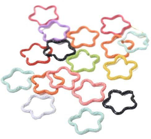 150 pezzi Star Decor Accessori for anelli for capelli, perline Anelli treccia Clip Dread Locks Intrecciatura polsini in metallo Decorazione Per Trecce(Colorful)