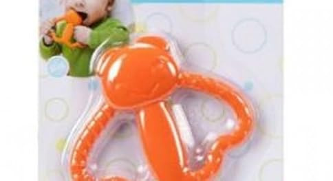 Fisher-Price – Nyfödd baby bitleksak bitring, BPA-fri för magtid och resor, sensorisk lek för spädbarn i åldrarna 3 månader och uppåt