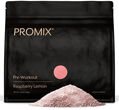 ProMix Nutrition Pre-Workout Powder, Raspberry Lemon - Maximize Focus - Helps Muscle Gain, Endurance & Enhanced Energy - Vitamin B12, Caffeine, Beta-Alanine & L-Tyrsosine - 30 Servings (Pack of 1)