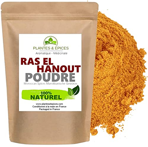 Plantes & Epices - Ras El Hanout Poudre Sélection de 12 Épices Qualité BIO - Sachet Fraîcheur Biodégradable Refermable (100g)