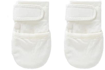 Faxianther Newborn Baby No Scratch Mittens Infants Soft Breathable Cotton Mitts Adjustable Gloves Hands Warmer Newborn Essentials for 0-5 Months, Ideal for Baby Shower