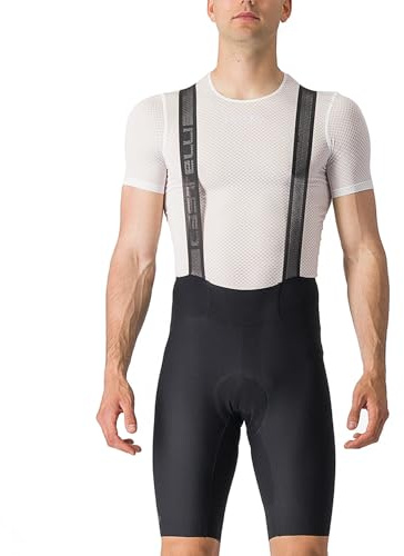 Castelli Cuissard à Bretelles Espresso pour Homme pour vélo de Route et de Gravier I Cyclisme, Noir, Taille L