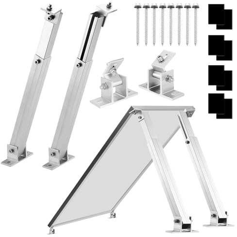Firend Aufständerung Solarmodul Halterung Balkonkraftwerk Flachdach PV 15-60° (1 Panel SET 30°-60°)