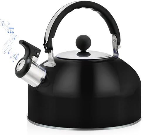 Wasserkessel Induktion, 3l Flötenkessel, Teekessel, Edelstahl Pfeifkessel, Edelstahl Teekessel, edelstahl Flötenkessel, Wasserkocher Für Tee Kaffee, Hitzebeständiger Griff