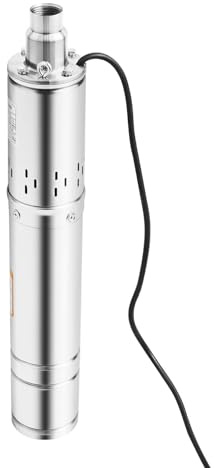 RjcdOPL Bomba de pozo profundo, acero inoxidable 304, 500 W, caudal 2000 L/h altura 100 m, impermeable IP68, bajo ruido 20 dB, ideal para riego agrícola y uso industrial