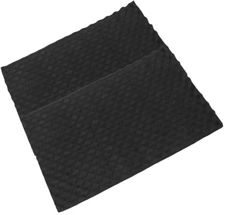 Toyvian 2 Piezas Estera Insonorizante para Automóviles Negra, Aislamiento Automotriz de Espuma de Goma, 31x19 Pulgadas, y Ligera, para Capó y Pisos