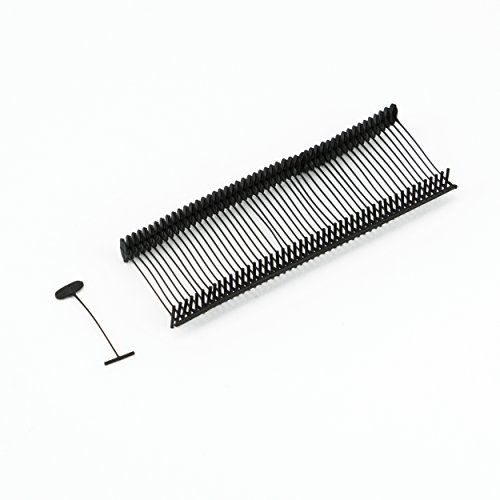 Pokornys – 1.000 Heftfäden (40 mm) für Etikettierpistole Standard – Tag Pins aus schwarzem Kunststoff zur Etikettierung von Kleidung und anderen Textilien – für Kartonetiketten mit Loch geeignet