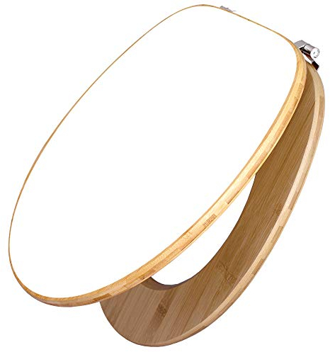 banjado Design WC Sitz Bambus 45x37,5cm / Toilettendeckel Holz/hochwertiger Toilettensitz/Bambus-Toilettendeckel für alle gängigen Toiletten - weiß