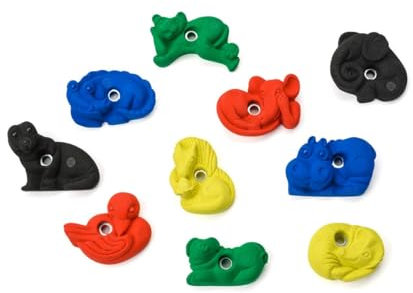 KS Klettergriffe Klettergriffe Set Zoo, Farbe:blau