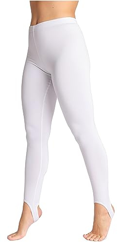 Bellivalini Leggings Termici Donna Invernali con Fodera Termica BLV50-274 (Bianco, XL)