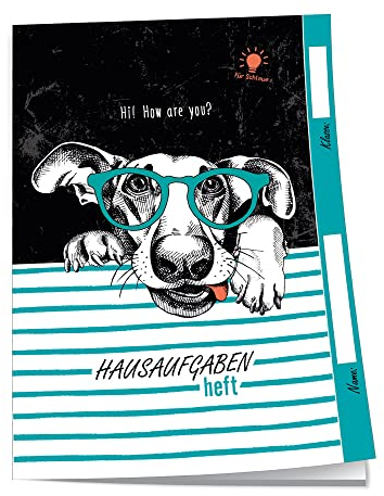 Trötsch Hausaufgabenheft für Schlaue Cool Dog: Schulplaner Hausaufgabenheft Timer Terminkalender