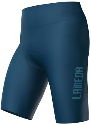 LAMEDA Padded Bike Shorts for Men Breathable Cycling Shorts with Padding Moisture-Absorbing Bicycle Shorts for Biking Road Blue