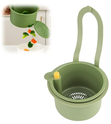 1 Stück Hängender Sieb für Spülbecken - Siebkorb für Spülbecken, Waschbeckensieb, Küche Waschbecken Spüle Küchenspüle, Sieb Abflusssieb Organizer Sink Abtropfkorb Schwammhalter Strainer Spülbeckensieb