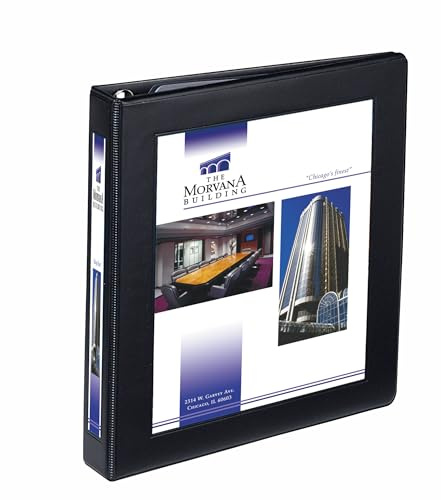 Avery® Heavy-Duty View 3 Ring Binder, 1 EZD® Rings, 1 Black Binder