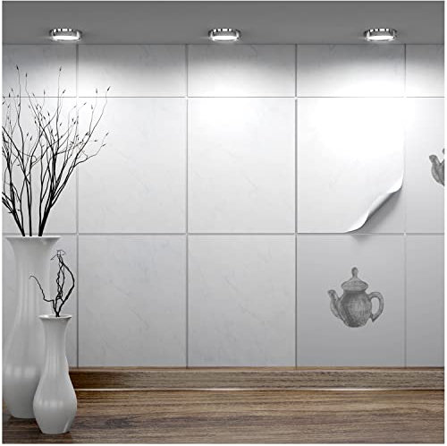 FoLIESEN - Adesivi per piastrelle 20x25 cm | Adesivi murali autoadesivi per bagno e cucina I Resistenti ai graffi e rimovibili | 8 Decalcomania per piastrelle, .: