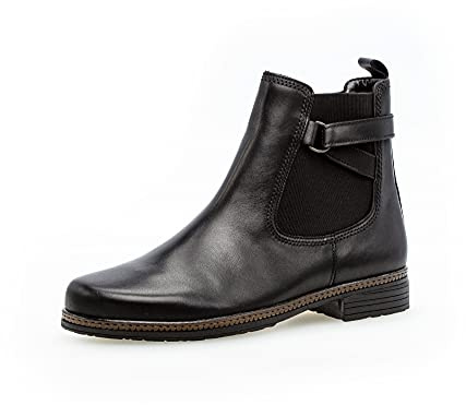 Gabor Mujer Botines, señora Botas Chelsea,Plantilla Desmontable,Botas de Deslizamiento,Botas de Invierno,Medias Botas,Negro (Schwarz),39 EU / 6 UK