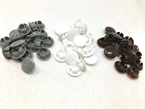 25 x Abdeck kappen 10 mm Rolladenschienen Stopsel Rollo Rolladen Führung (braun)