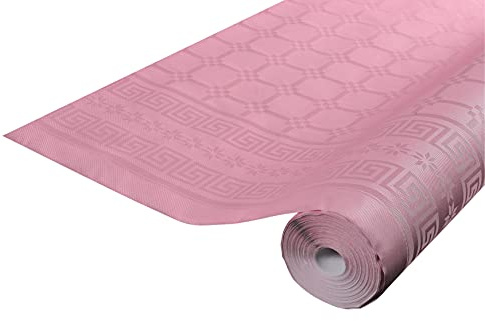 Pro Nappe - Cod. R482586I - Tovaglia a rotolo in carta damascata 1,18 x 25 Mt - 83 coperti - Carta dal motivo universale, offre eleganza e sobrietà - Colore Rose Poudre