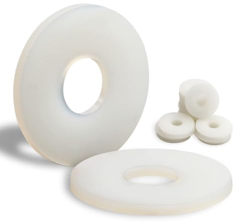 Mbsomnus 30 Stück Kunststoff Unterlegscheiben M10-30MM Nylon Unterlegscheiben Karosseriescheiben Kunststoffscheiben Beilagscheiben für Maschinen Elektrische Geräte Klempner M3;M4;M6;M8;M10;M20