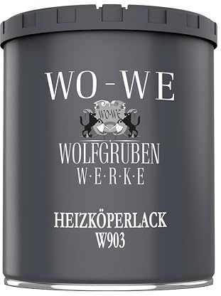 Heizkörperlack Heizungsfarbe W903 Tief-SCHWARZ ähnl. RAL 9005-750ml