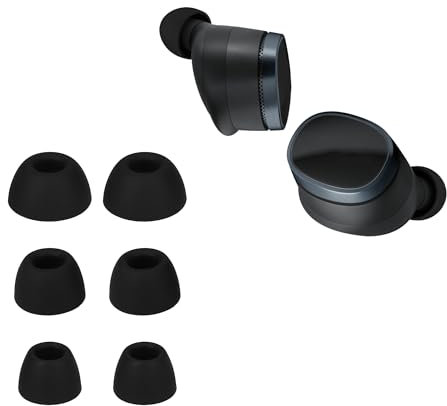 kwmobile 6X Polster kompatibel mit Bowers & Wilkins Pi8-3 Größen - Silikon Ohrstöpsel In-Ear Kopfhörer