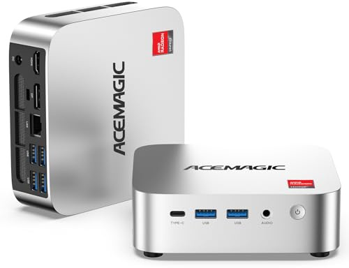 ACEMAGIC K1 Mini PC AMD Ryzen 4300U 16GB DDR4 1TB SSD Mini Computers (Turbo 3.7GHz), Win 11 Pro Radeon 4K Triple Display Desktop Computers 3.2USB-C Max 28W, VESA GbE/WiFi/BT Education/Business Office