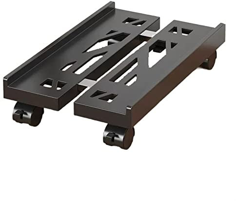 Support Tour PC Support de tour de PC de bureau roulant, support de processeur mobile réglable avec roulettes verrouillables, support de boîtier de PC extensible for la plupart des tours de bureau Sup