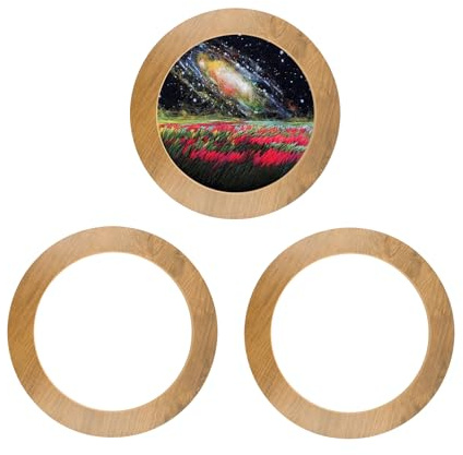 3 stycken broderiramar, korsstygn ram, justerbar rund broderiram, för 15 cm broderiramar, broderier, gör-det-själv hantverk (Embroiderisk ring ingår inte)