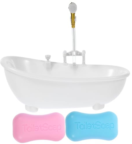 STOBAZA Miniature Électrique pour Maison de Poupée Décor de Salle de Bain Réaliste avec Fonction Pulvérisation Eau Accessoire Spa pour Jeux Imitation