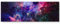 Paul Sinus Art Nebel und Galaxien im Weltraum - Panoramabild auf Leinwand in 120x40cm