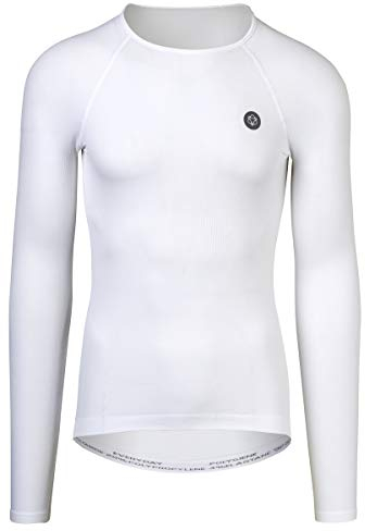 AGU Unisex-Adult Bianco Maglia Intima Everyday Base Maniche, XS