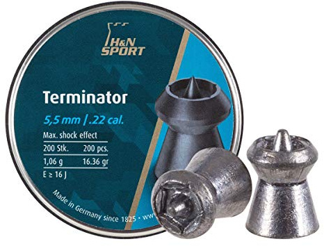 H&N Sport Terminator .22/5.50mm Airgun Pellets L200