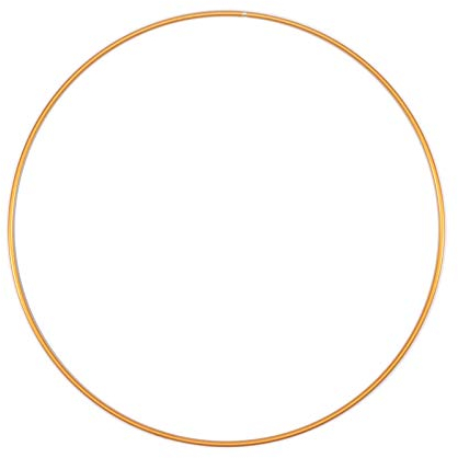 Vaessen Creative Anello Metallico per Lavori d’artigianato, Oro, 25 cm x 3 mm, per Acchiappasogni, Ghirlanda per Wall Hanging, Uncinetto, Bohémien, Decorazioni per Matrimoni e Molto Altro, 25cm