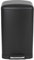 Poubelle de cuisine à pédale 40L Design GREENWICH Noir mat en acier Inox avec seau couvercle bombé