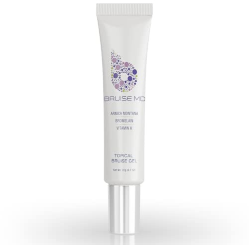 BruiseMD Topical Gel for Bruising and Swelling, 20% Arnica, Bromelain, 2% Vitamin K, 20g (0.7 fl oz) – Advanced Concentrated Bruise Treatment Formula