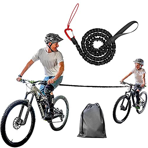 TeTupGa Bicycle Tow Rope Belt Strap Mountain Bike Parent-Child Pull Reflective Traction Portable Outdoor MTB Elastic Bicycle For Adult Kids Children