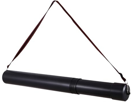 Levemolo Porte-flèche Étui à Flèches Rétractable en Plastique Noir Facile à Ranger Accessoire Pratique Longueur Ajustable de 50 à 88 Cm pour Tir à l'arc